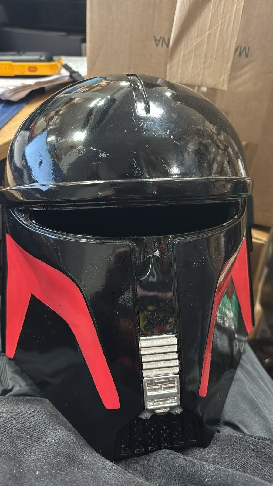 Star Wars Mandalorian Moff Gideon Resin Helmet DAMAGED