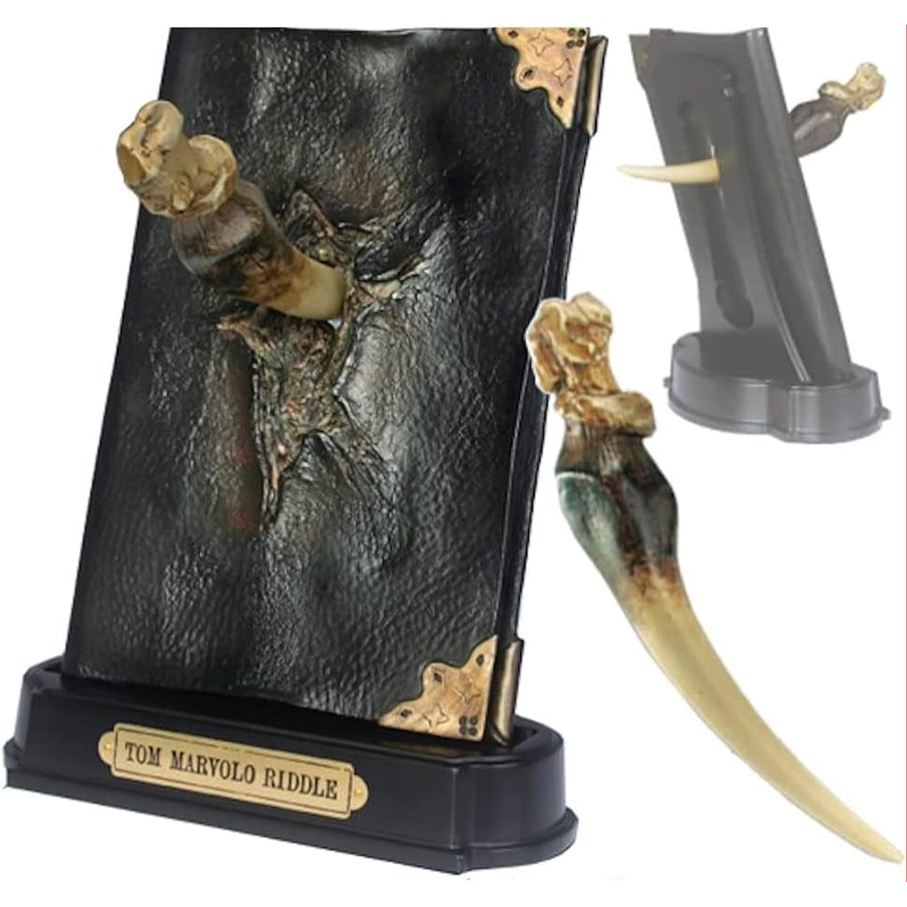 Harry Potter Basilisk Fang and Tom Riddle Diary Sculpture The Noble Collection NN7271