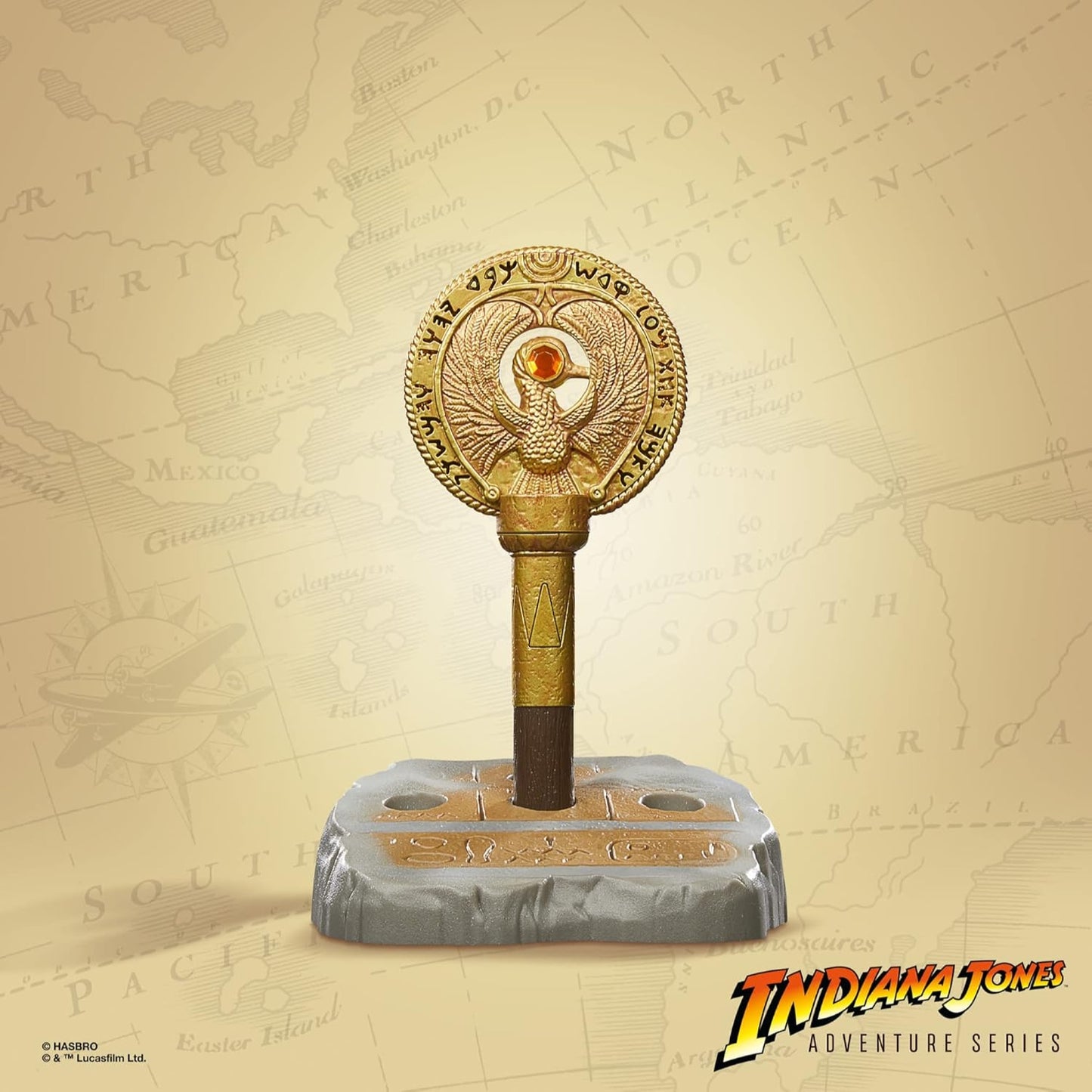 Hasbro Indiana Jones and the Raiders of Lost Ark Adventure Series Staff Ra Headpiece