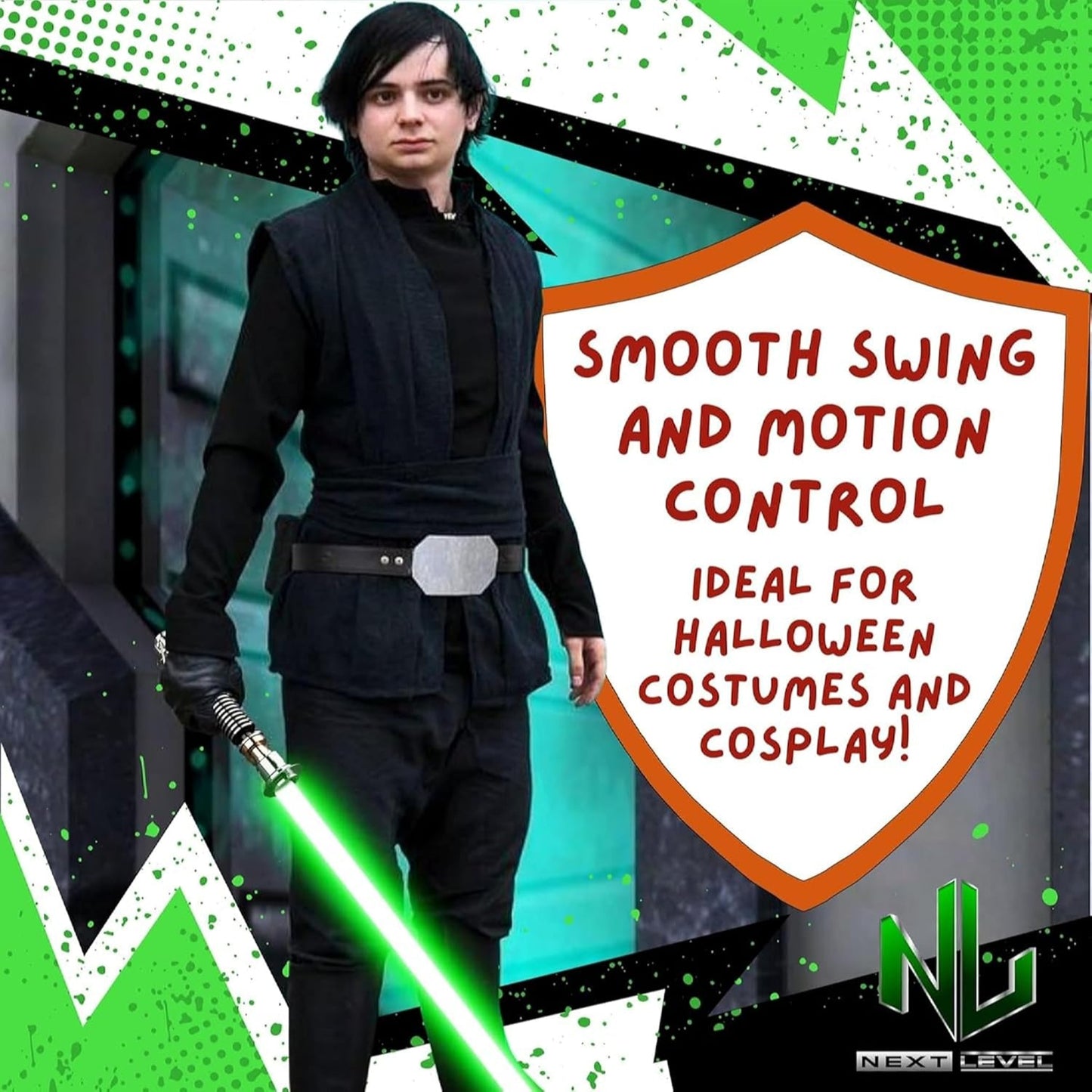 Star Wars Lightsaber Xenopixel Xeno3 Smoothswing Master Vernestra Lightsaber with Whip Blade Cosplay 163X
