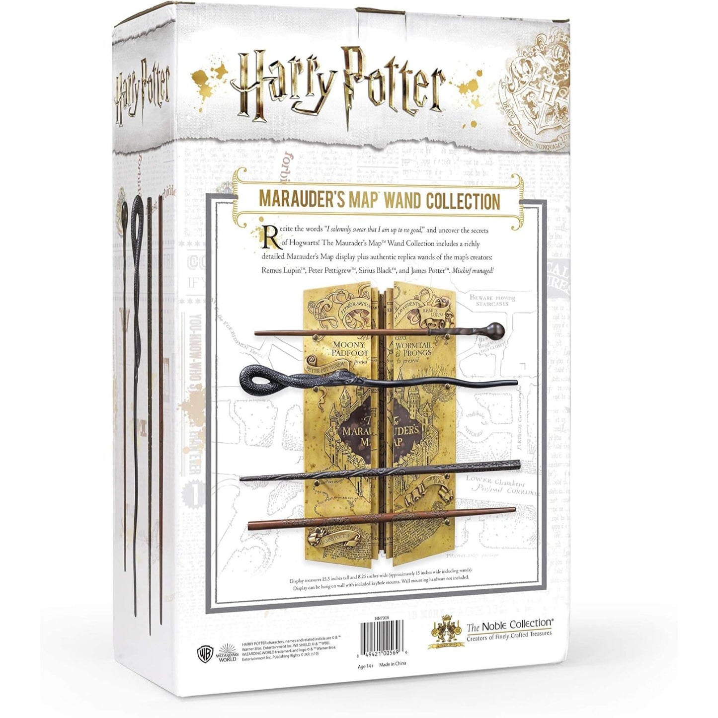 The Noble Collection Harry Potter Marauders Wand Set With Display Stand