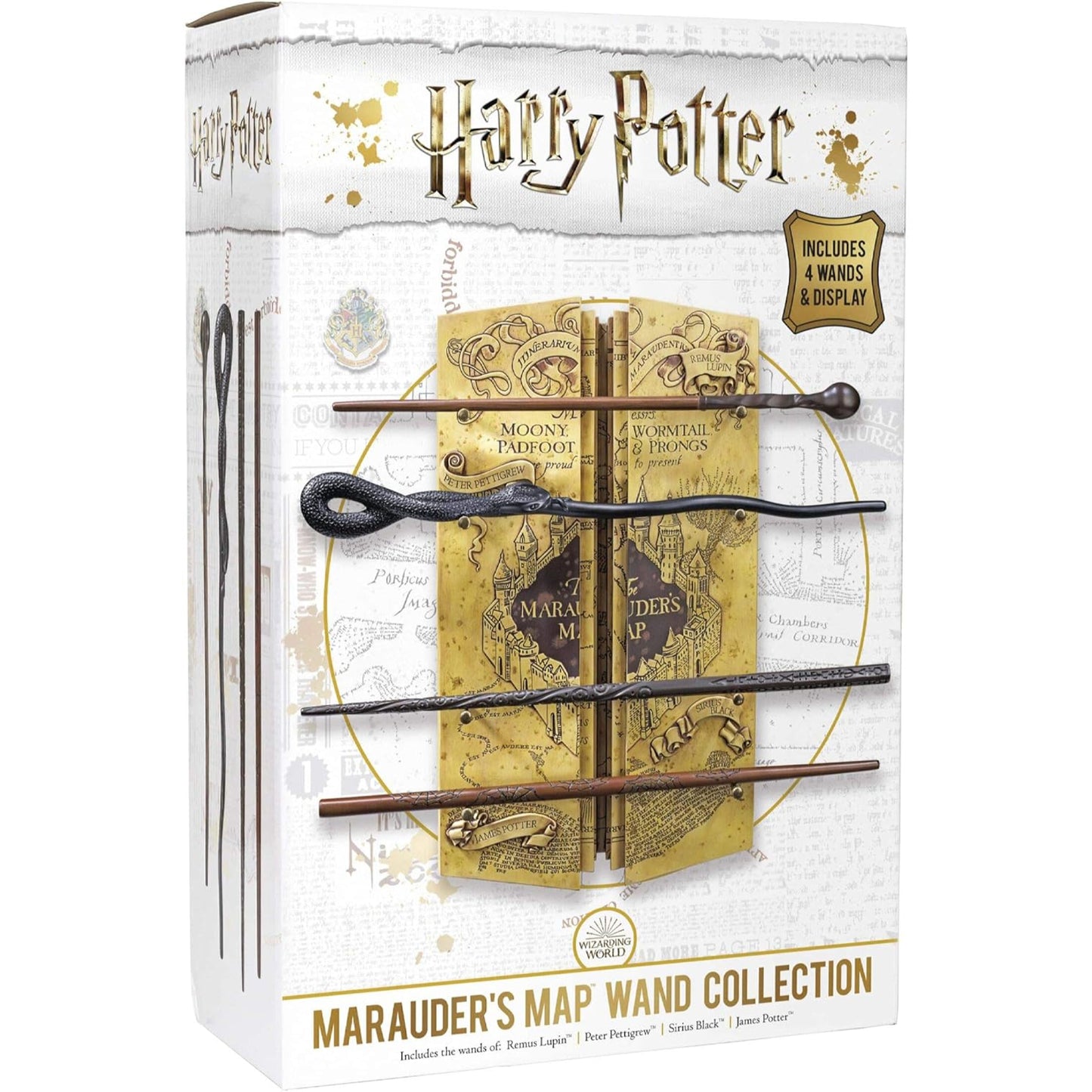 The Noble Collection Harry Potter Marauders Wand Set With Display Stand