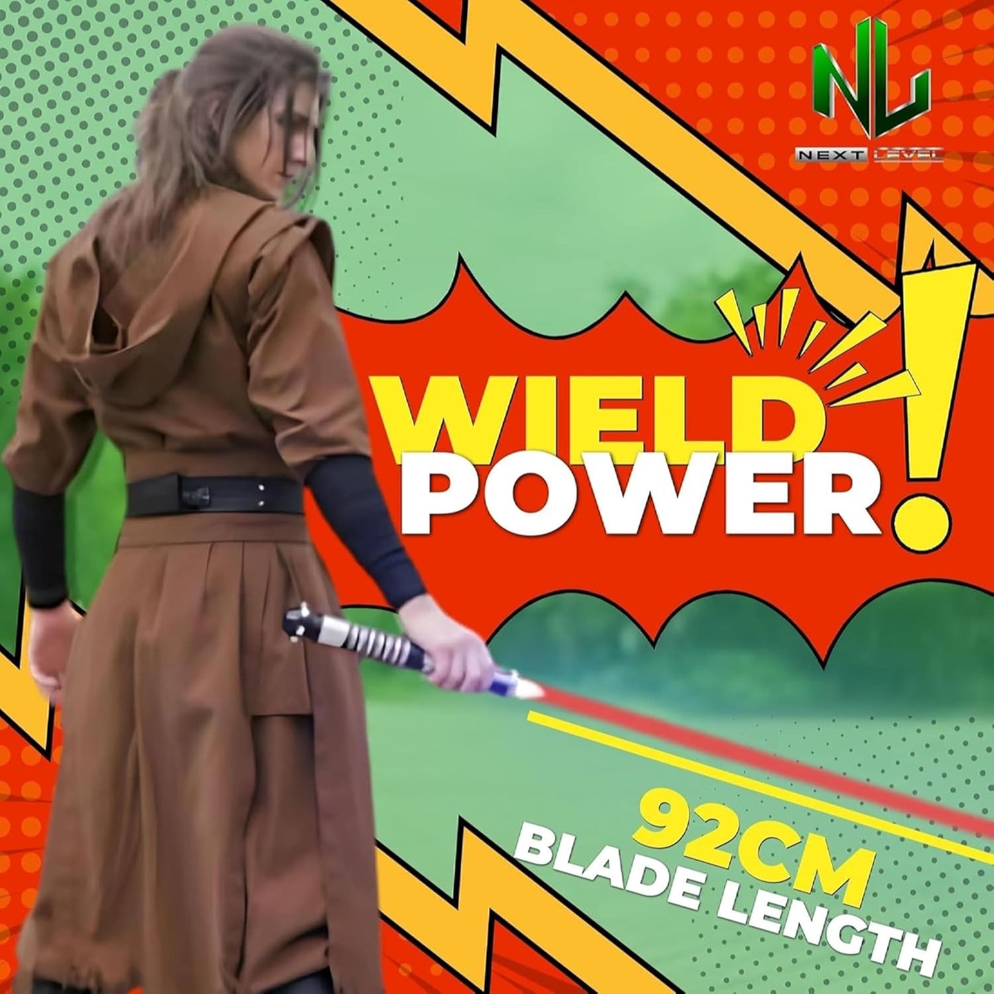 Star Wars Lightsaber Xenopixel Xeno3 Smoothswing Master Vernestra Lightsaber with Whip Blade Cosplay 163X