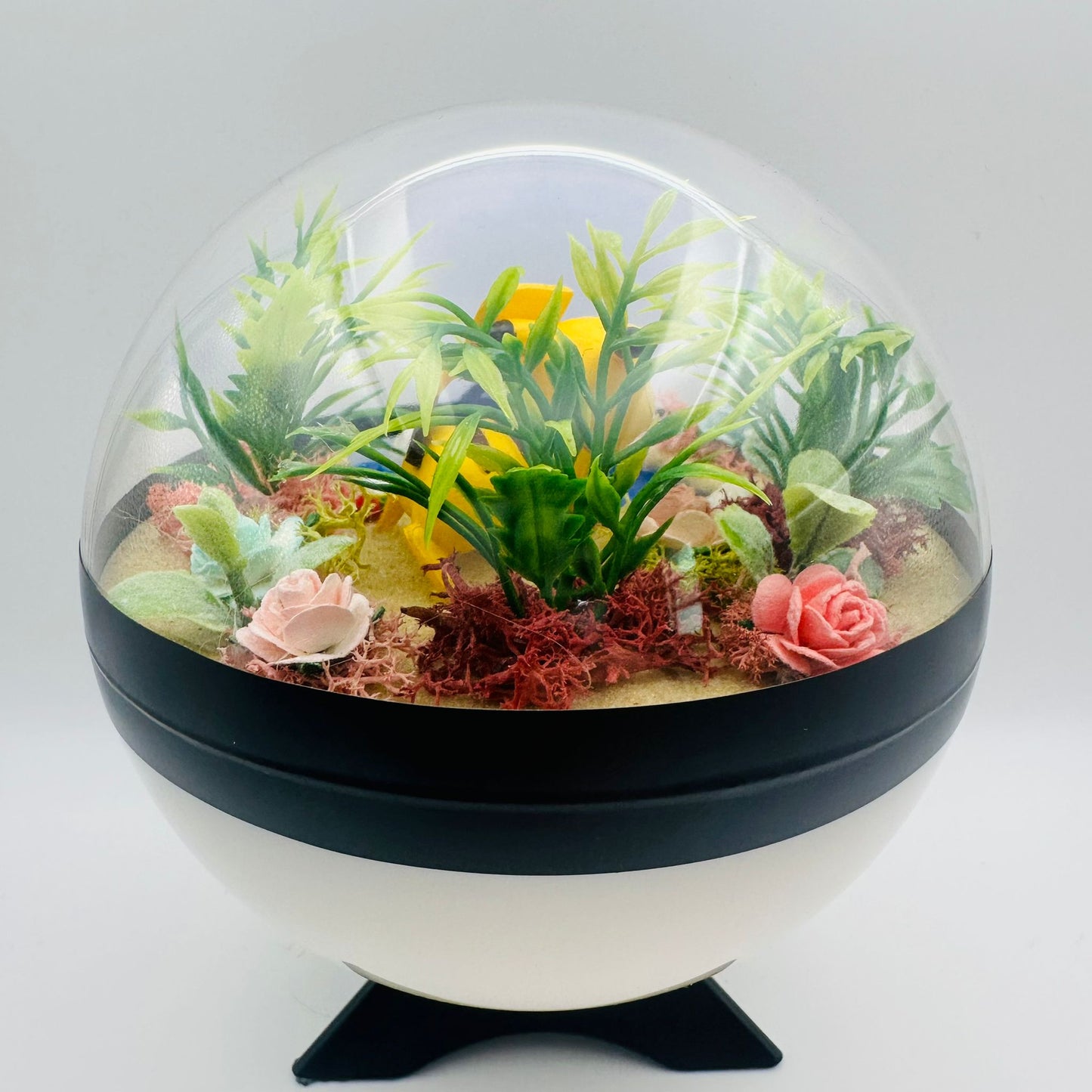 Pokemon Pikachu Crystal Terrarium Lake White Poke Ball Handmade