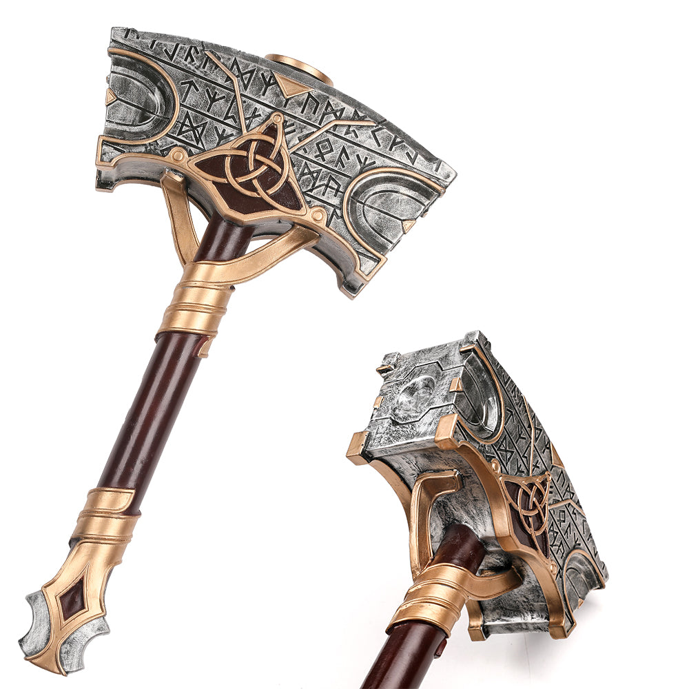 1:1 Resin God of War Ragnarök Thor Hammer Axe Hammer Game Cosplay