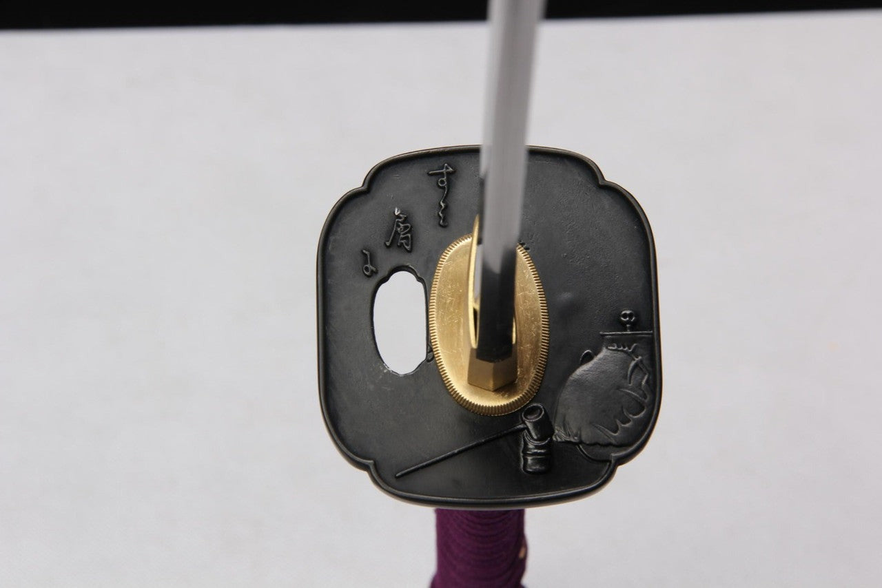 Deluxe Karōshi Handforged in 1095 with Clay Tempering Metal Katana Sword