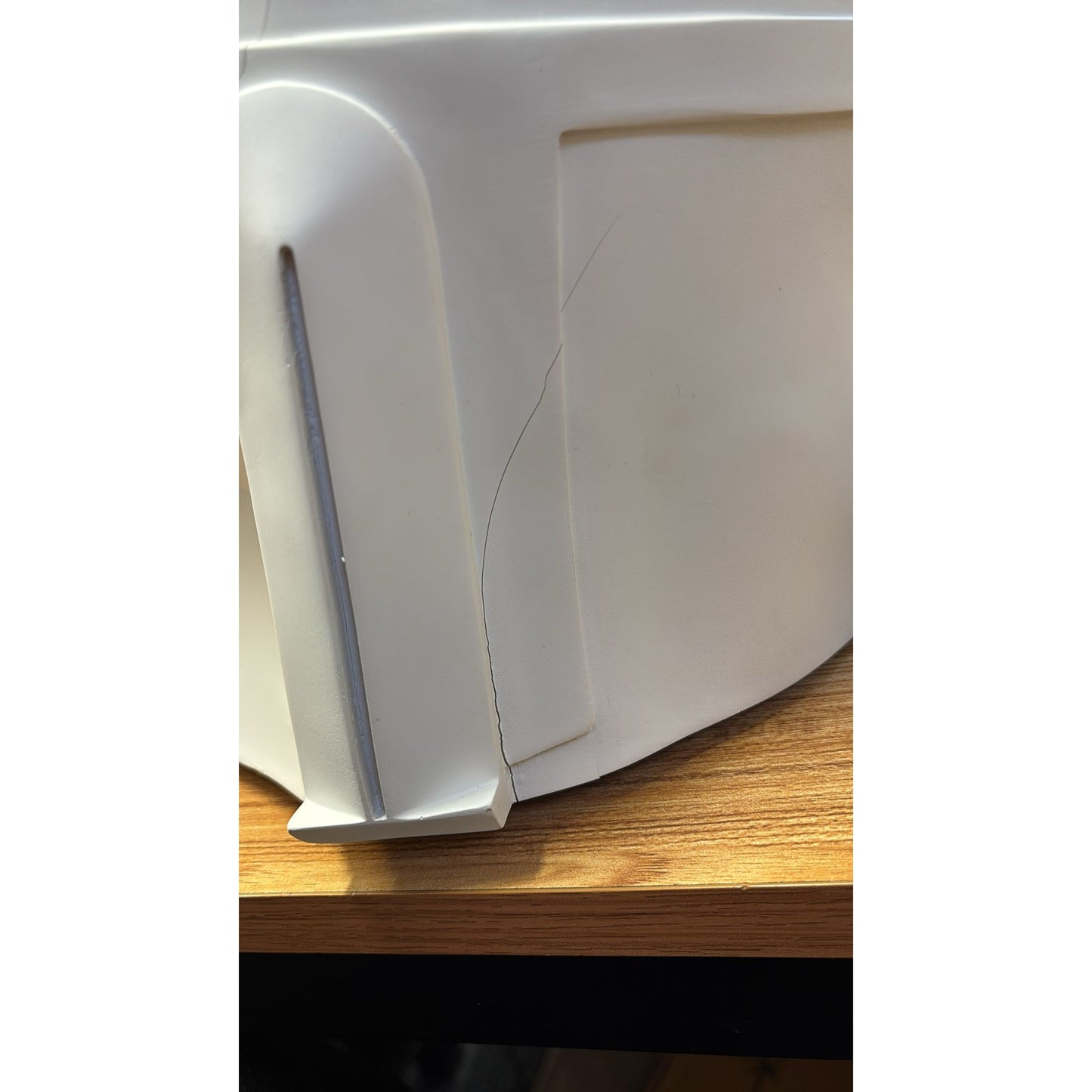 Star Wars Prototype Armour White Boba Fett Resin Cosplay Helmet DAMAGED