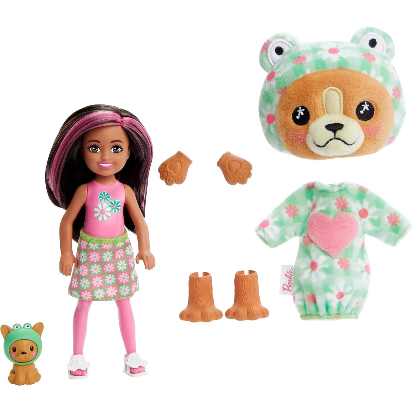 Barbie Cutie Reveal Chelsea Doll & Accessories, Animal Plush Costume & 6 Surprises HRK29 - NEXTLEVELUK