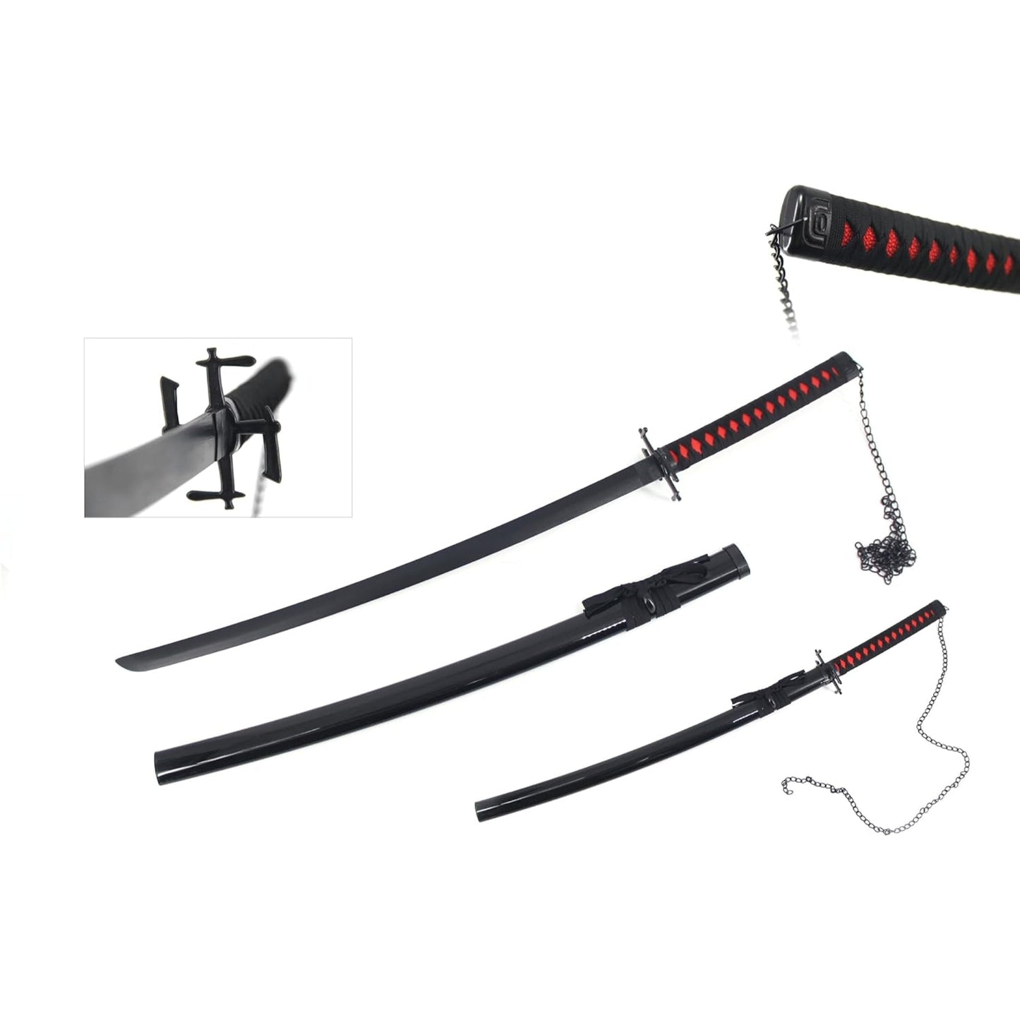 Bleach Sword Ichigo Hex Tensa Zangetsu Wooden Bamboo Blade Cosplay - NEXTLEVELUK