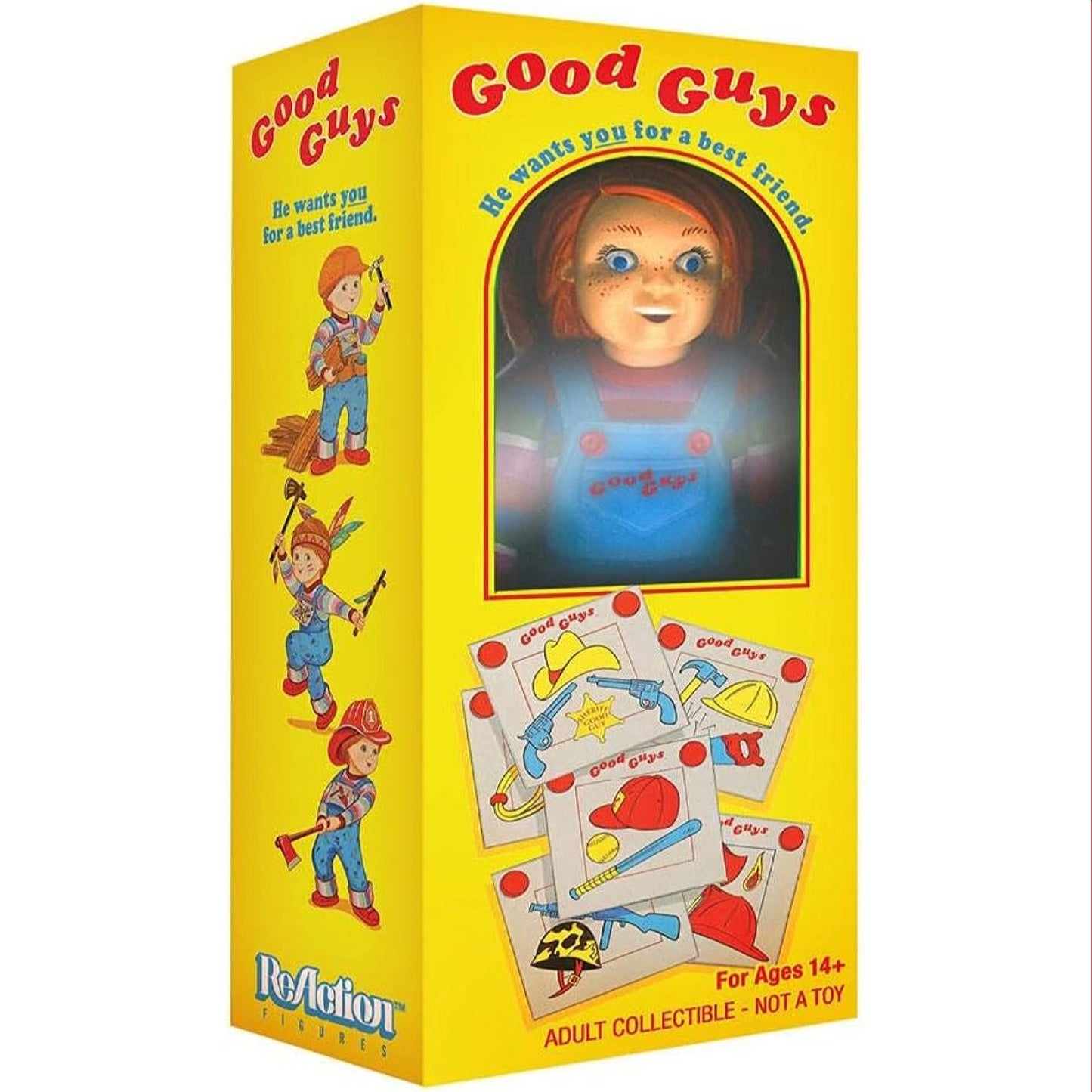 Super 7 Child's Play Good Guys Chucky Doll NYCC Exclusive 3.75" DAMAGED BOX