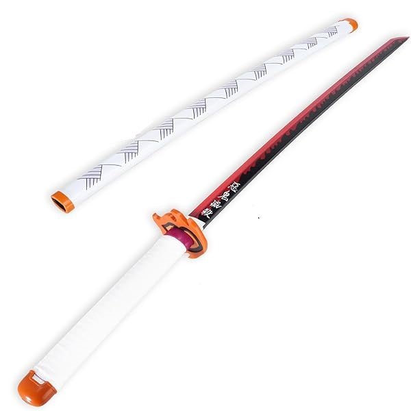 Demon Slayer Sword Rengoku Sword LED Light Up Sword Cosplay Prop Replica - NEXTLEVELUK