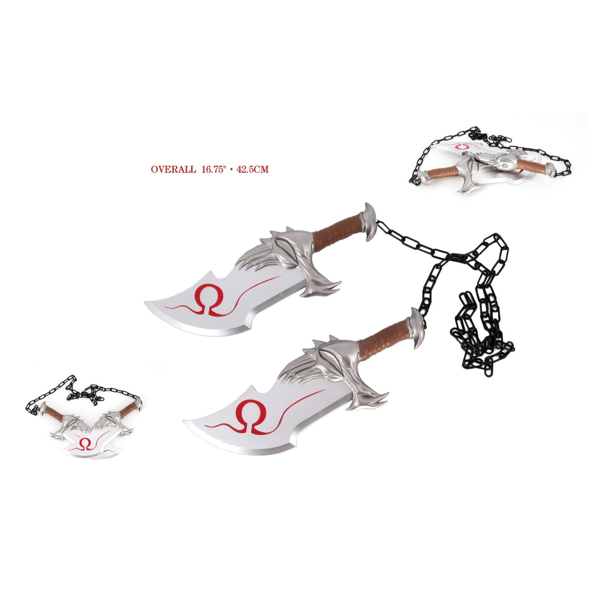 God of War Swords Kratos Blades of Chaos Foam 2 Pieces - NEXTLEVELUK