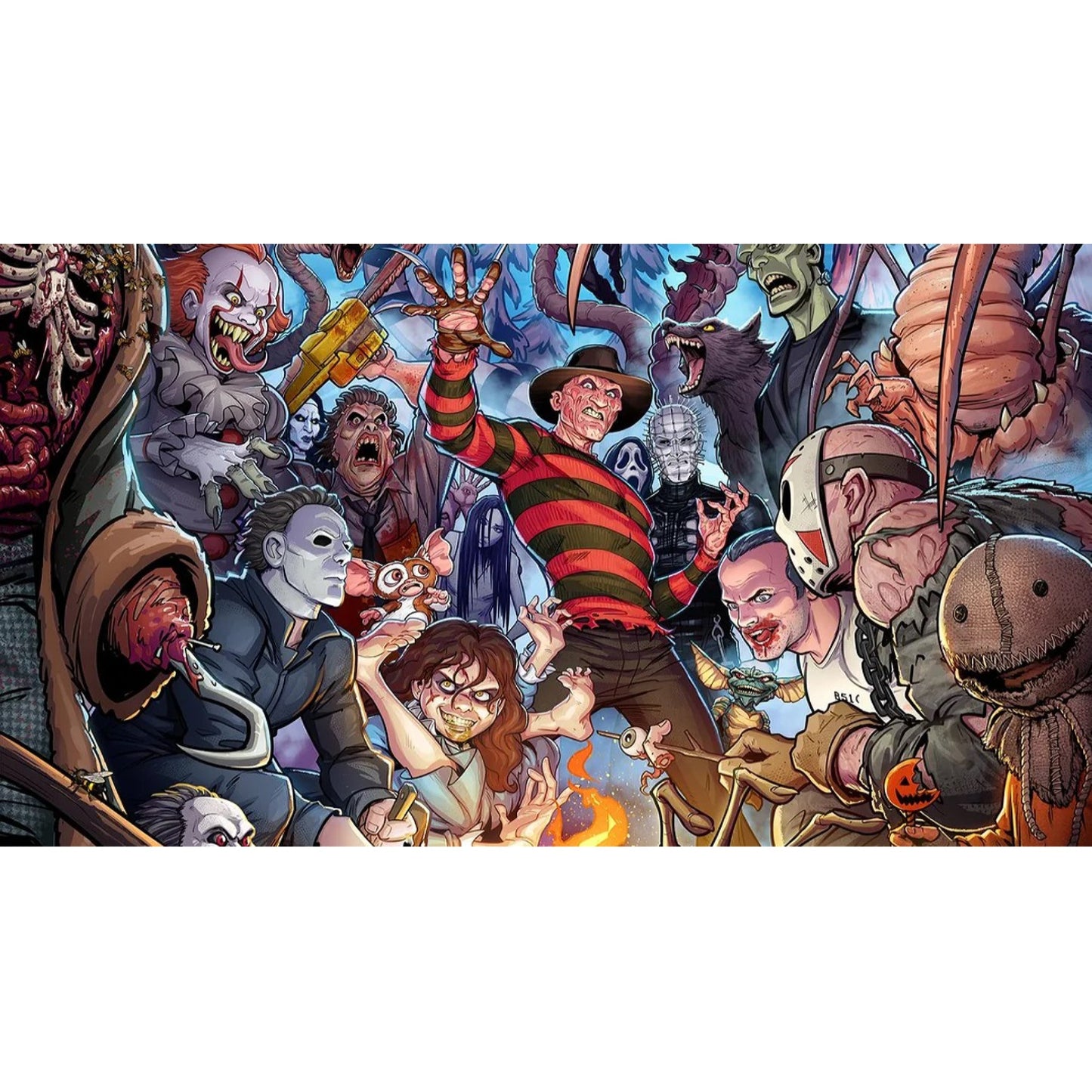 Halloween Horror Metal Plate Sign Decoration Freddy Jason Pennywise Hellraiser etc - NEXTLEVELUK