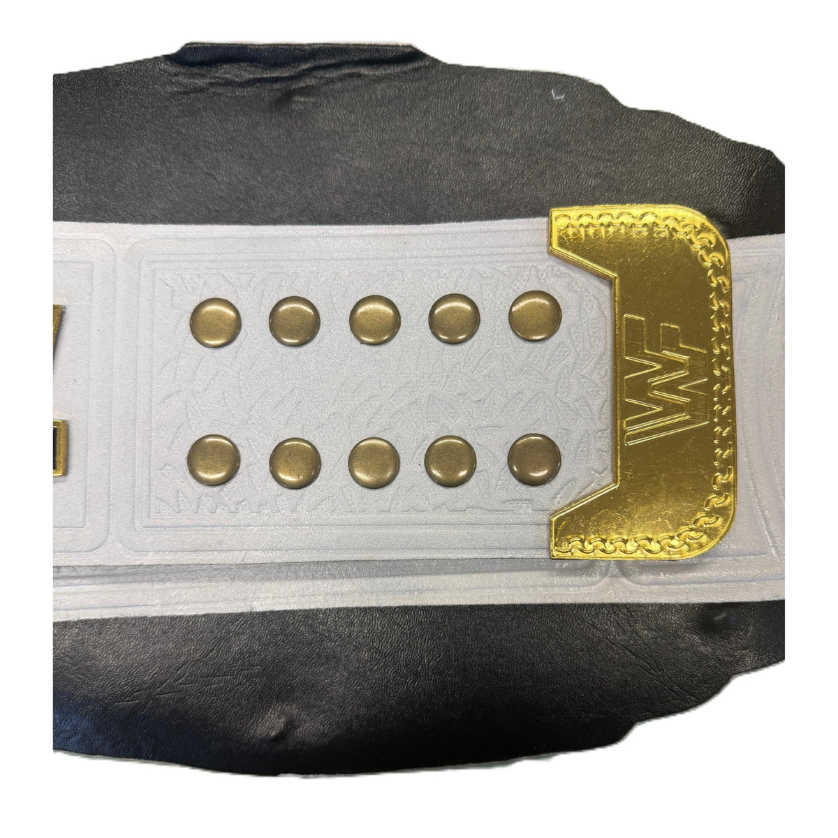 WWE White Intercontinental Championship Replica Wrestling Title Belt 4MM Brass Plate