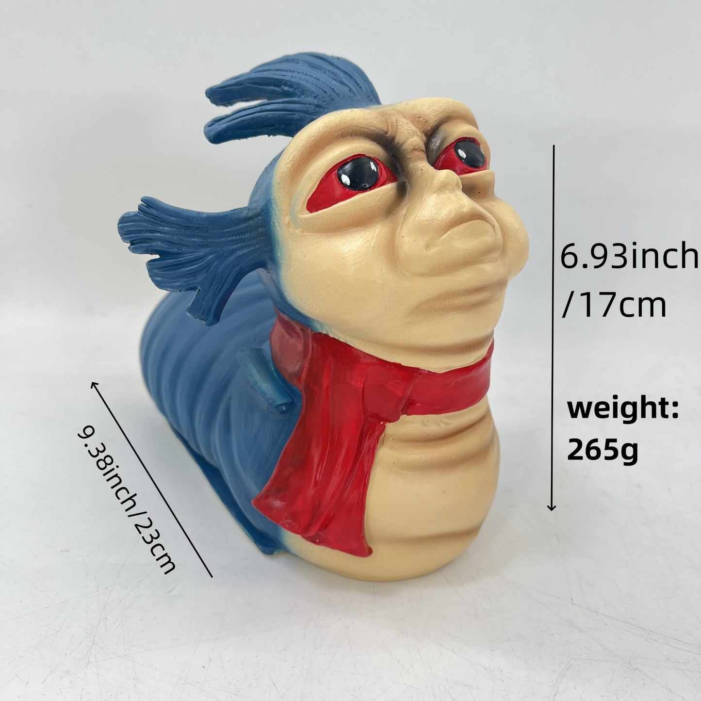 Labyrinth Worm William Latex Prop Replica Soft Toy - NEXTLEVELUK