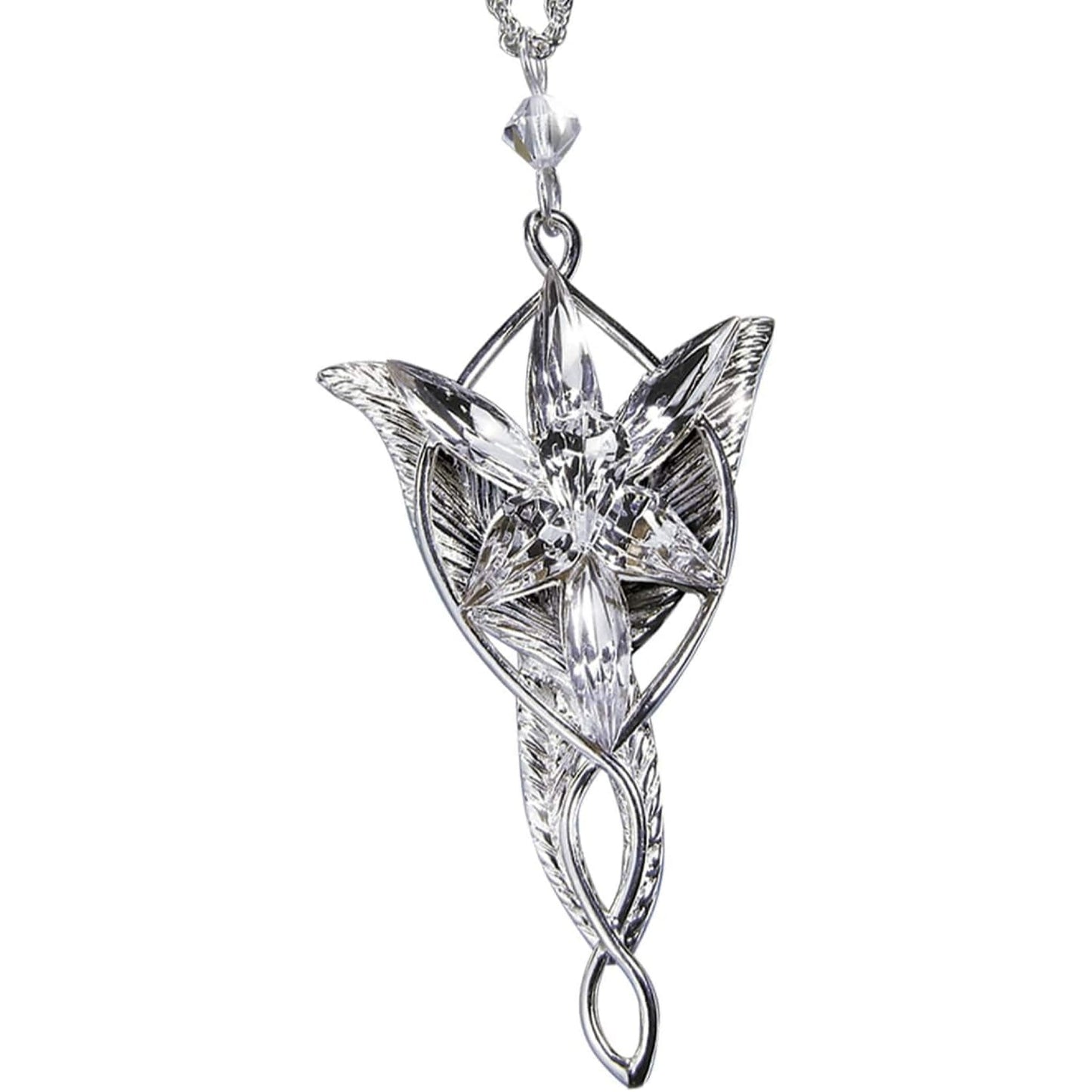 Noble Collection Lord of the Rings Evenstar Pendant Sterling Silver & Swarovski - NEXTLEVELUK