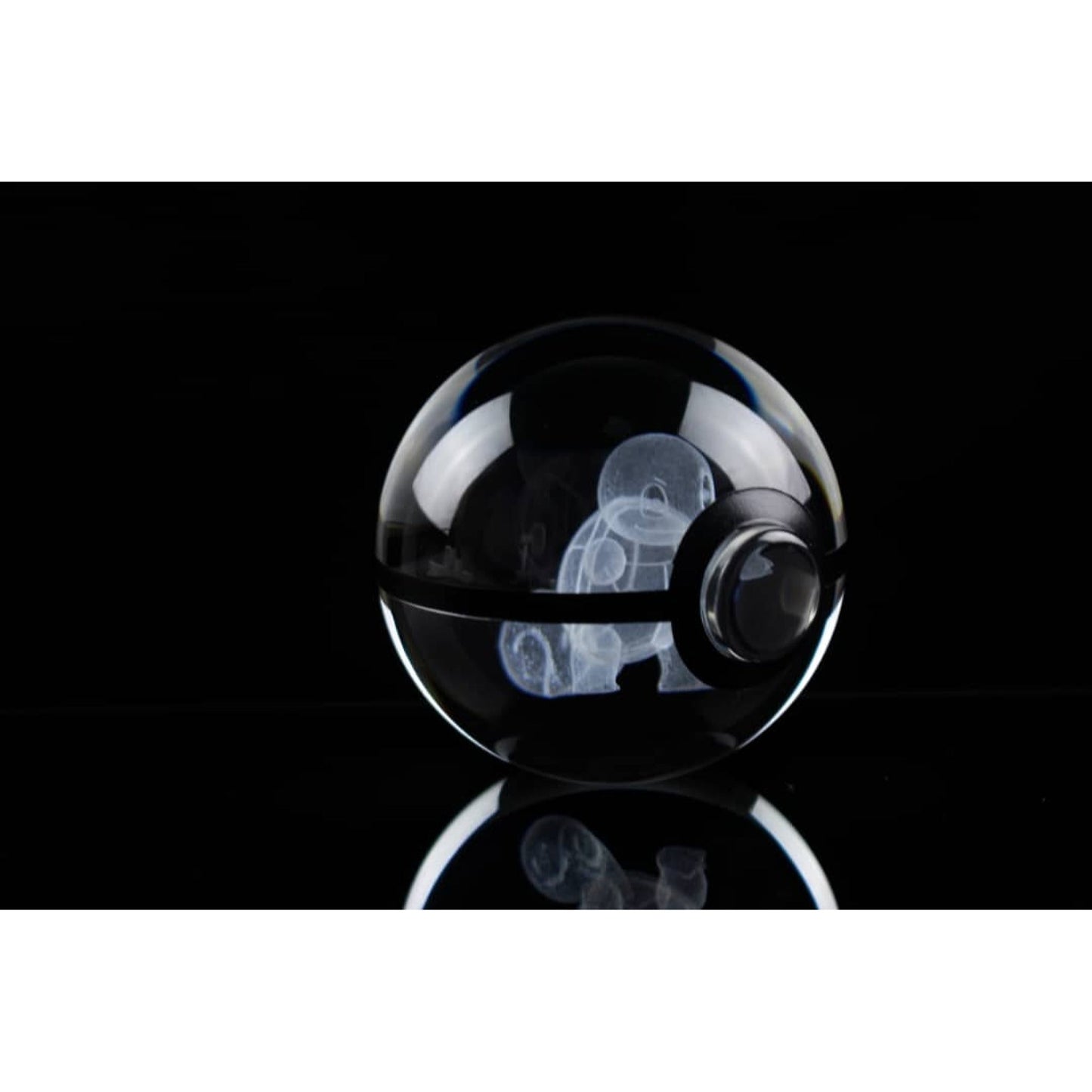 Pokemon 3D Crystal Ball Pokeball Squirtle Night Light 8cm XL Size - NEXTLEVELUK
