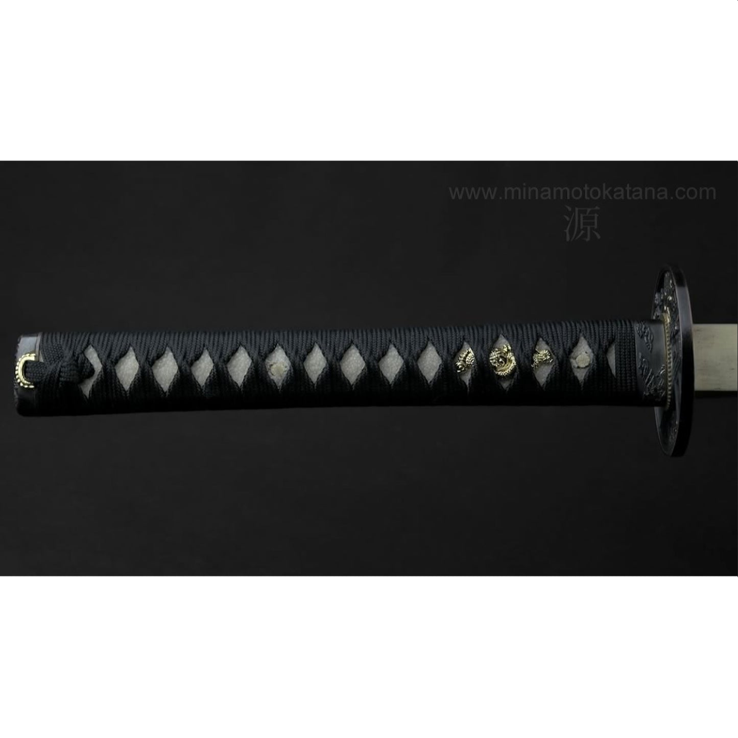 Deluxe Warrior's Rage (Black) Hand Forged In Clay Tempered 1060 Metal Katana Sword