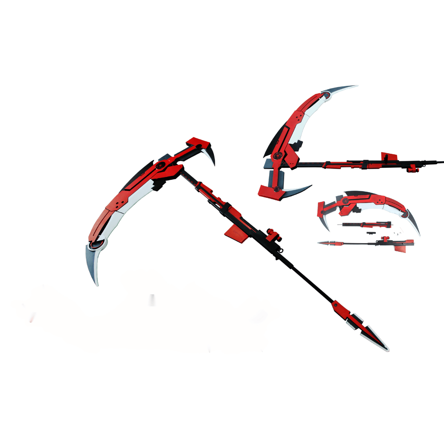 RWBY Ruby Rose Crescent Rose Scythe PU Foam Resin Cosplay Prop Replica - NEXTLEVELUK