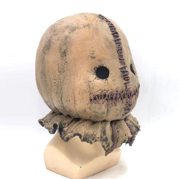 Trick R' Treat Sam Latex Mask Horror Scarecrow Cosplay Replica - NEXTLEVELUK