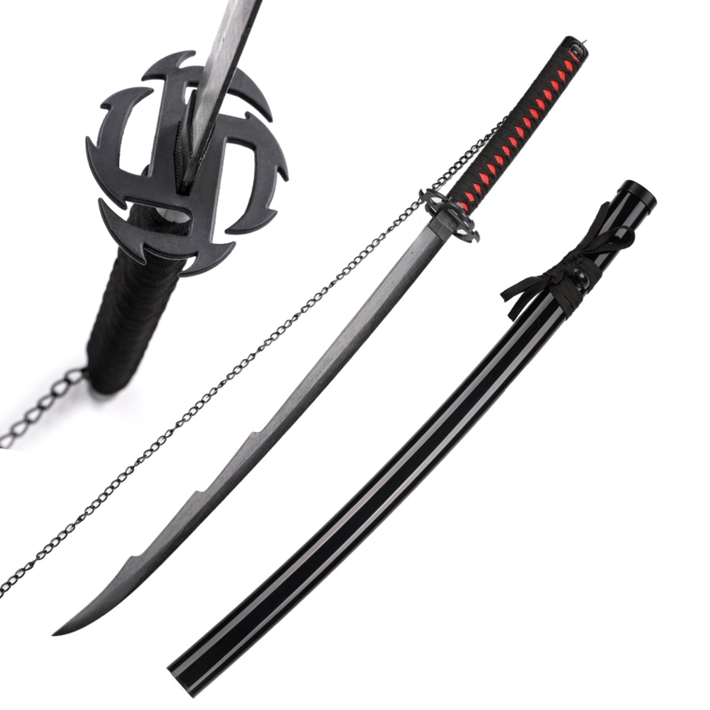Bleach Sword Ichigo Tensa Zangetsu Wooden Bamboo Cosplay Sword - NEXTLEVELUK