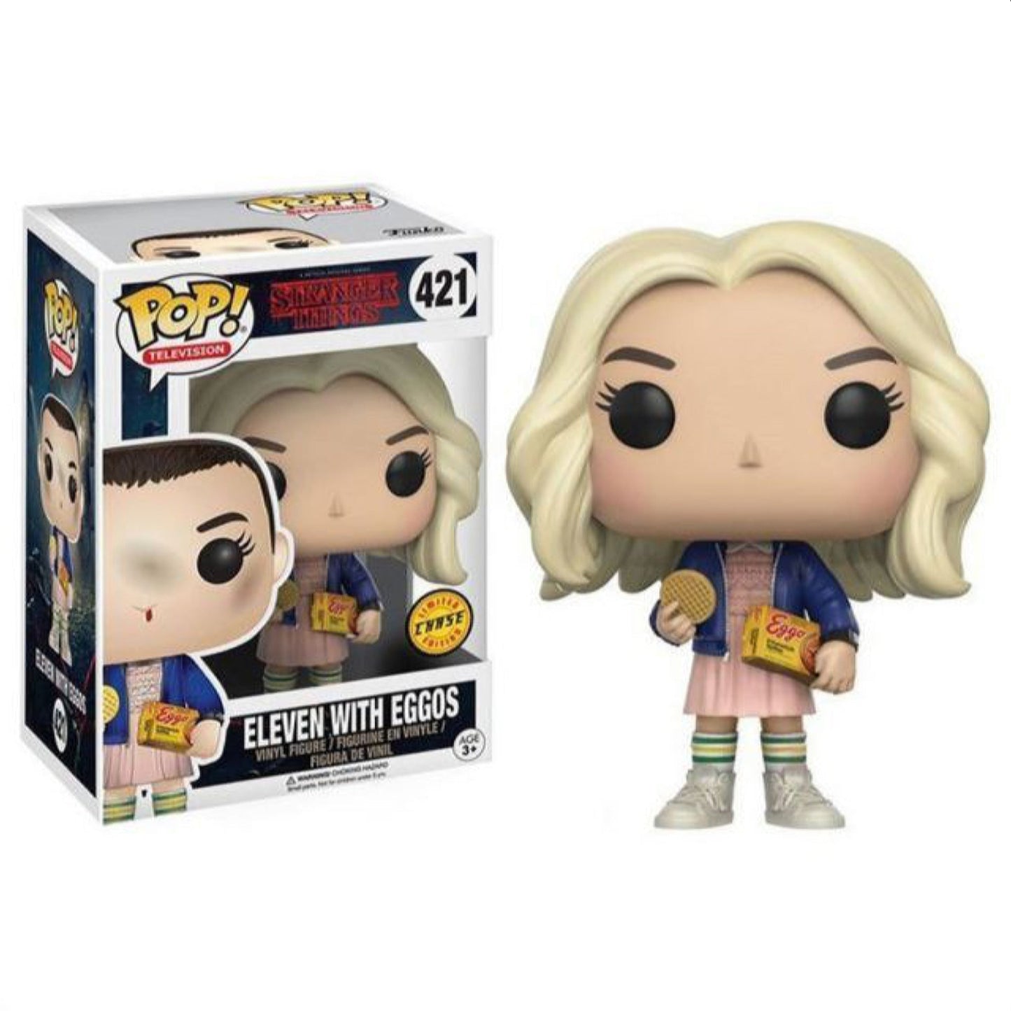 Stranger Things Eleven with Eggos CHASE Funko Pop! Vinyl Figure - NEXTLEVELUK