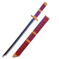 Connection Building Blocks Anime Weapon Replica Set: One Piece Sandai Kitetsu Red Sword with Scabbard and Stand Model Kit