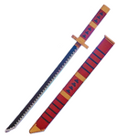 Connection Building Blocks Anime Weapon Replica Set: One Piece Sandai Kitetsu Red Sword with Scabbard and Stand