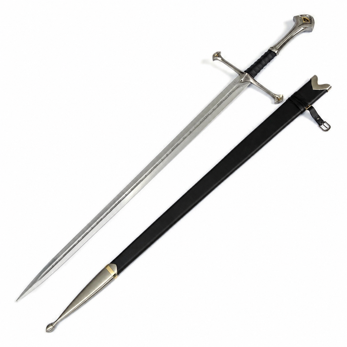 Lord of the Rings Sword Aragorn Anduril Sword with Sheath & Plaque
