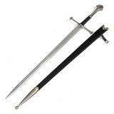 Lord of the Rings Metal Sword Aragorn Anduril Sword with Sheath & Plaque