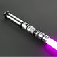 Star Wars Combat Lightsaber Baselit Custom No.118 FX RGB Black & Silver Replica (No 8 Base)