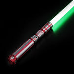 Star Wars Combat Lightsaber Baselit Custom No.118 Fx RGB Red & Silver Replica (No 8 Base)