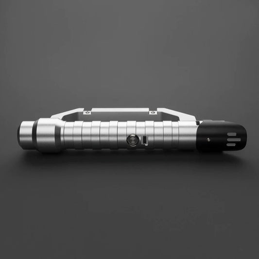 Star Wars Combat Lightsaber RGB Baselit Custom No.134 Cutlass Silver Replica (No 30 Base)