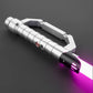 Star Wars Combat Lightsaber RGB Baselit Custom No.134 Cutlass Silver Replica (No 30 Base)