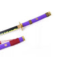 One Piece Roronoa Zoro Enma Purple Katana Wooden Cosplay Sword Version 2