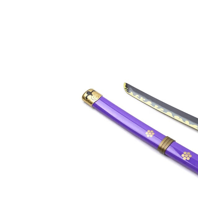 One Piece Roronoa Zoro Enma Purple Katana Wooden Cosplay Sword Version 2