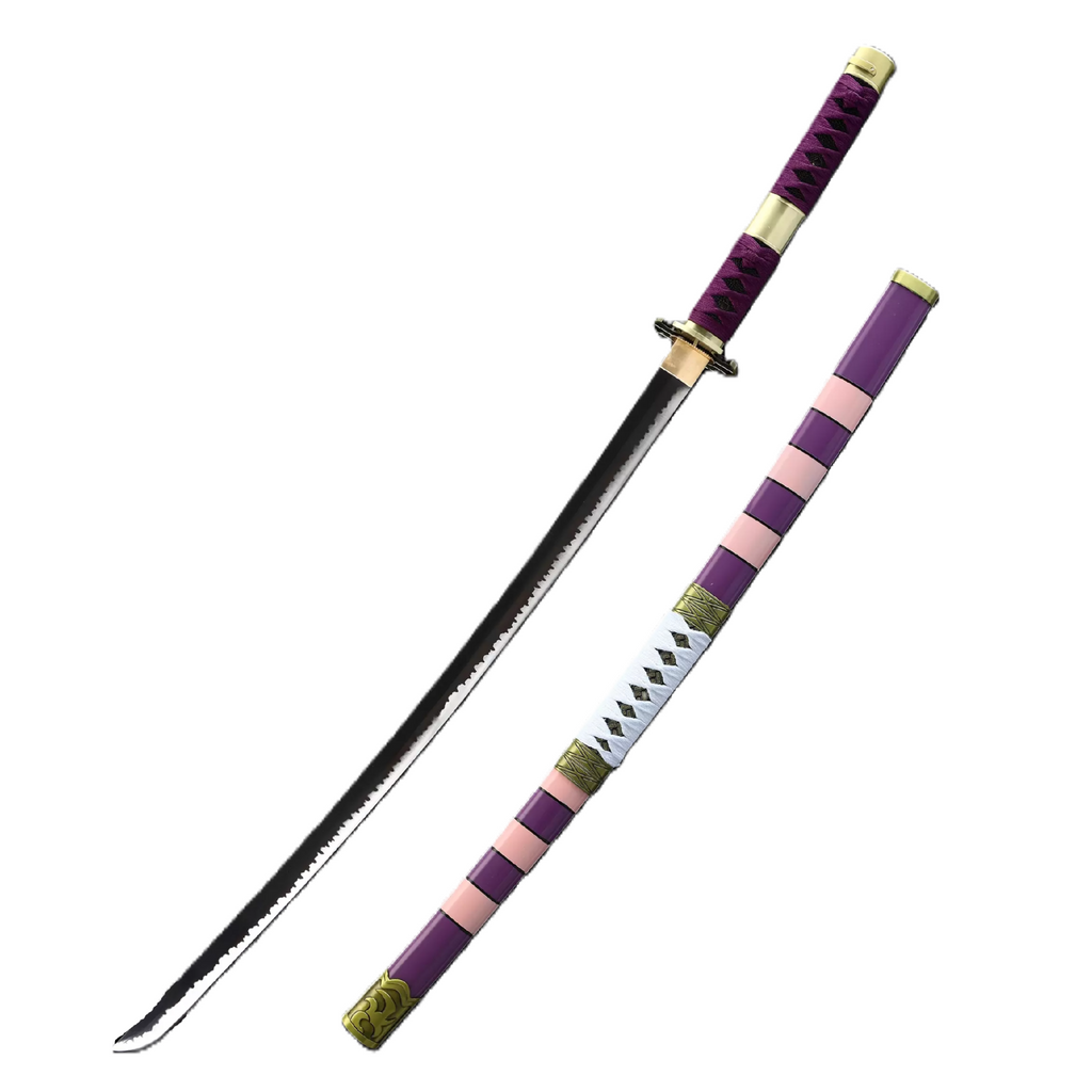 One Piece Nidai Kitetsu Metal White, Pink & Purple Sword