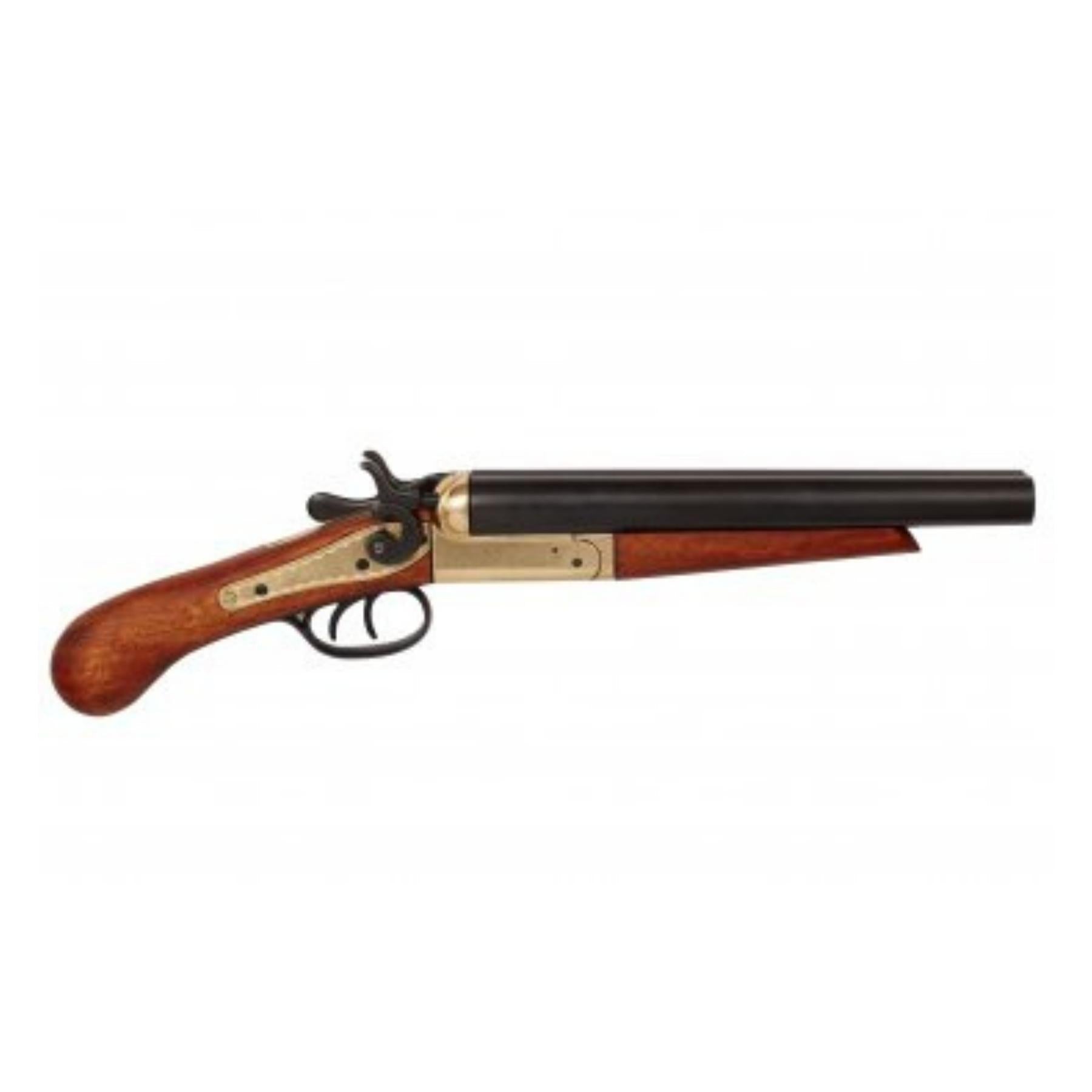 1864 Wells Fargo Stagecoach Shotgun With Brass Action Denix Replica G1113 - NEXTLEVELUK