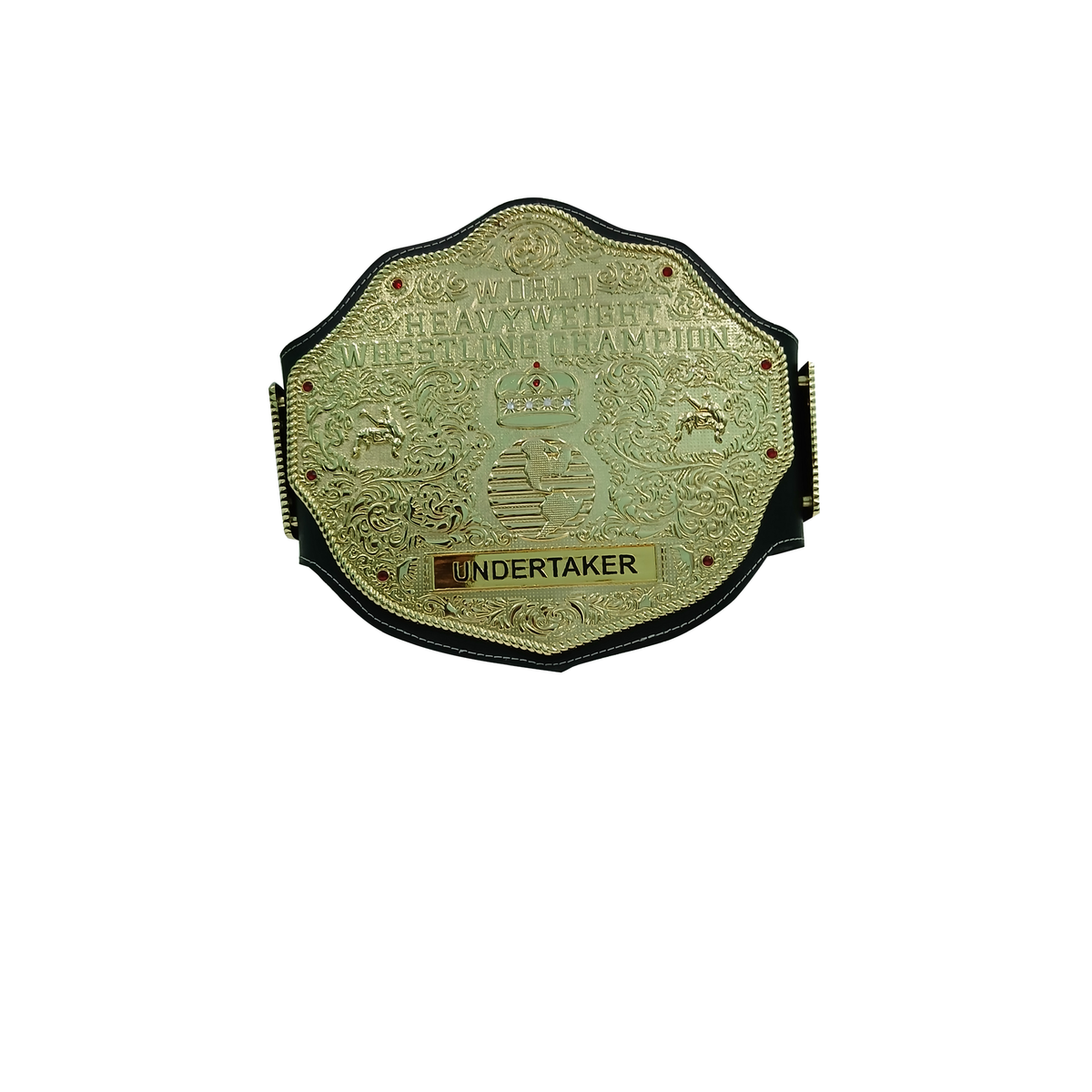 WWE Big Gold Heavyweight Championship Replica Title Wrestling Belt Undertaker 6MM Diecast Plate