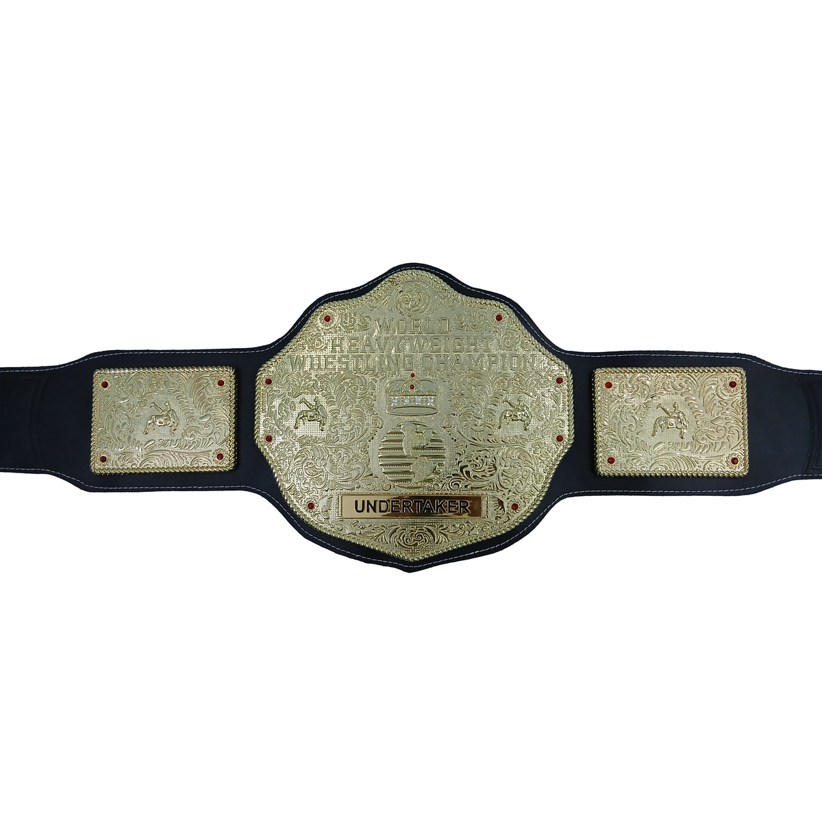 WWE Big Gold Heavyweight Championship Replica Title Wrestling Belt Undertaker 6MM Diecast Plate