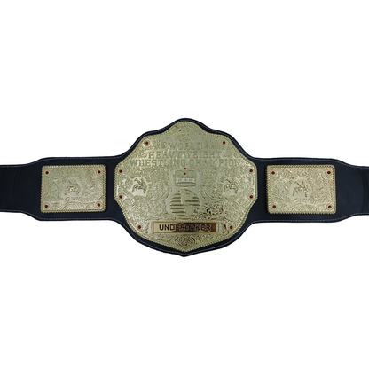 WWE Big Gold Heavyweight Championship Replica Title Wrestling Belt Undertaker 6MM Diecast Plate