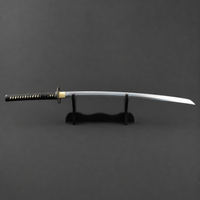 Warriors Demise Katana in 1095 Clay Tempered Folded Steel Metal Sword