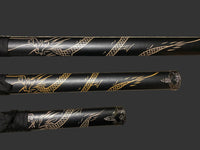 Dragon Black 440 Steel Samurai Sword Katana Set of 3