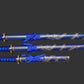 Dragon Blue 440 Steel Samurai Sword Katana Set of 3