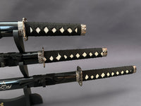 Dragon Black Samurai Sword Set of 3