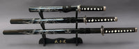 Dragon Black Samurai Sword Set of 3