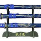 Dragon Blue Samurai Sword Set of 3