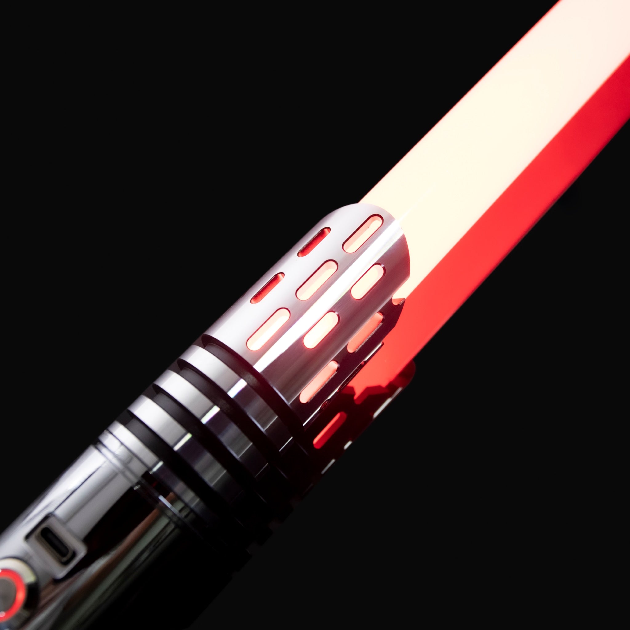 Star Wars Combat Lightsaber Baselit Custom No.Z9 FX RGB Black and Silver Replica