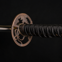 Warriors Demise Katana in 1095 Clay Tempered Folded Steel Metal Sword