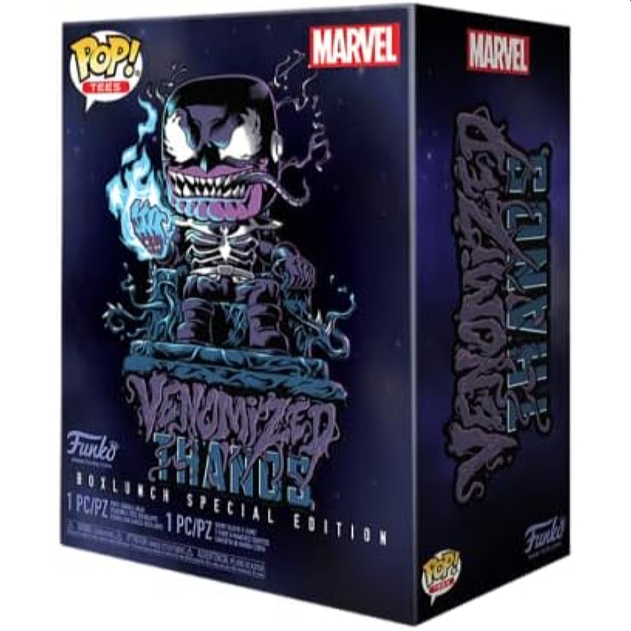 Marvel Venomized Thanos Glow in the Dark Funko Pop! & Tee XL